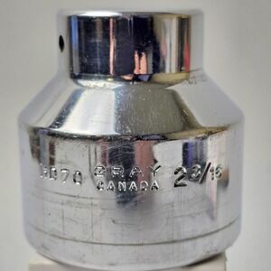 HD 70 Gray Canada 2 3/16" 12-point shallow chrome socket with a 3/4" drive #0592